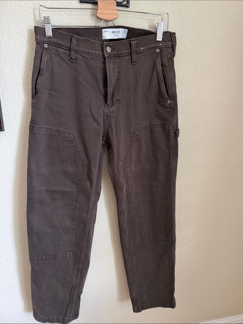 Hollister Men’s Dark Brown Cargo Utility Pants